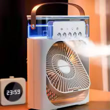 BrisaZen 3 en 1 – Ventilador con hielo, humidificador y luz LED
